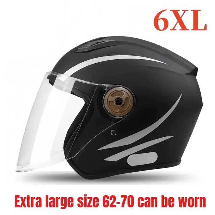 Casque de moto grande taille pour homme, extra large, 70 cm de circonférence de tête, casque de sécu