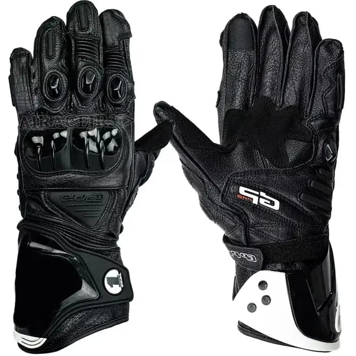 Gants de moto en cuir Alpine pour la course GP, la conduite sur circuit, anti-chute, respirants, com