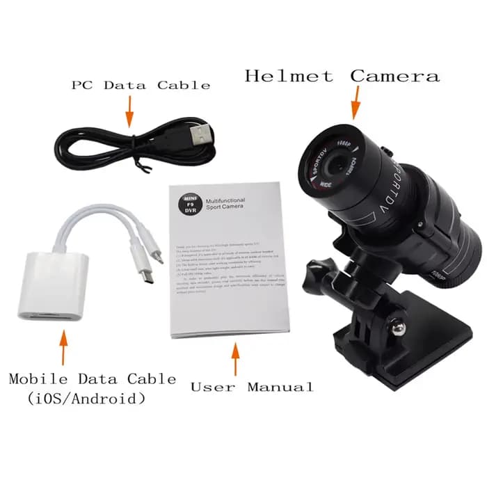 Caméra de casque tactique 720 1080P, nouveau Style, caméra de Sport pour la chasse, Airsoft CS Warga
