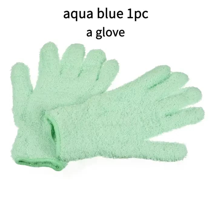 1 paire de gants de dépoussiérage en microfibre - Gants de nettoyage extensibles et respirants, non 