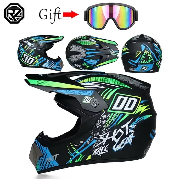 Homme femme Motocross casque moto ATV Motocross vtt vtt DH casque de course casque Cross Helm Capace