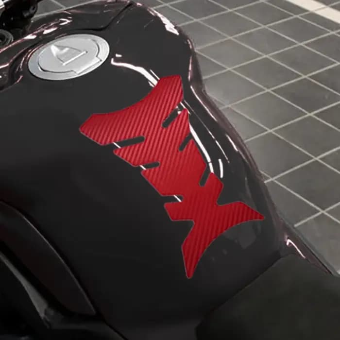 Autocollant universel de protection de tampon de réservoir de moto en carbone, 1 pièce, autocollant 