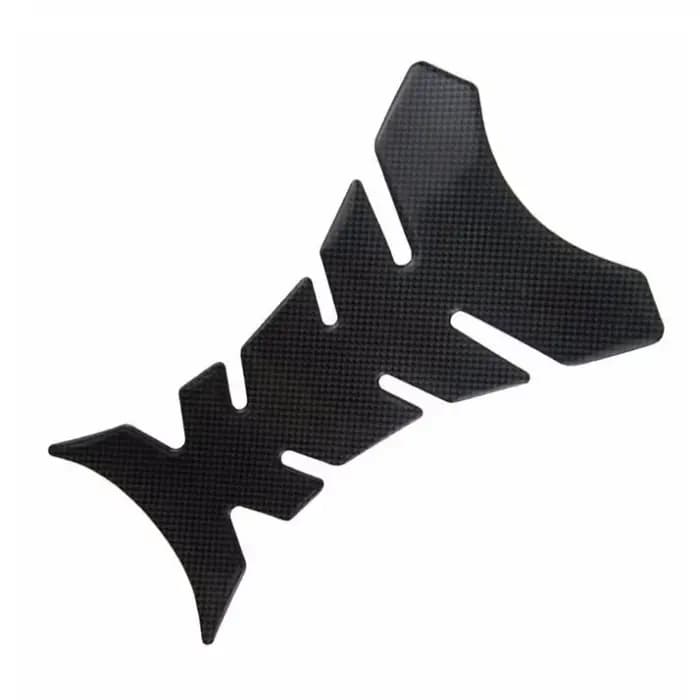 Autocollant universel de protection de tampon de réservoir de moto en carbone, 1 pièce, autocollant 
