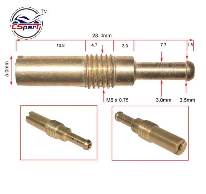 Ensemble de jets pilotes lents pour carburateur de moto, jet principal, PWK, PWM, Keihin, OKO, CVK, 