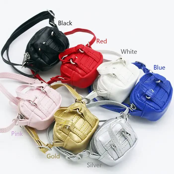 Accessoires faits à la main Mini pour 1/6 1/8 BJD sac à main poupée sac à bandoulière sacs à bandoul