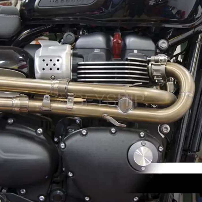 Tuyau de liaison d'en-tête de silencieux d'accès à la moto, Slip-on Escape, Triumph ScramJeff, Stree