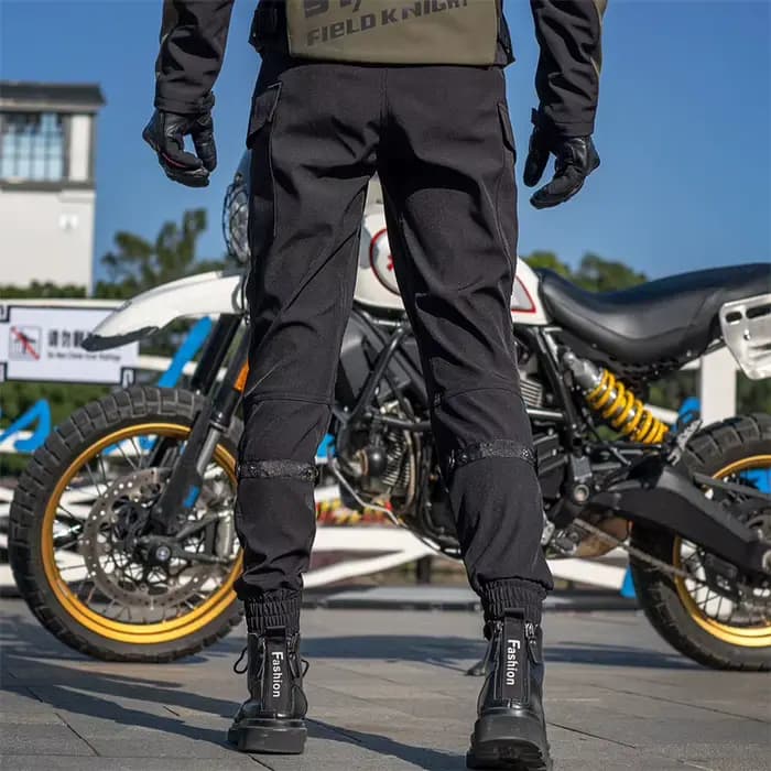 SFK nouveau pantalon de moto noir équitation hommes équipement été pantalon respirant avec armure de