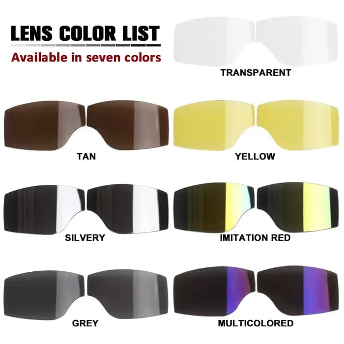 Lunettes de casque de moto coupe-vent, protection de sécurité en cuir, Anti-éblouissement, pour Moto