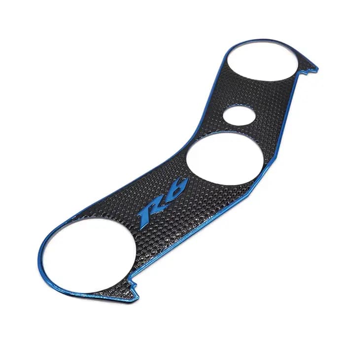 Autocollant de protection en plastique souple pour moto, Triple arbre, pince supérieure, extrémité a