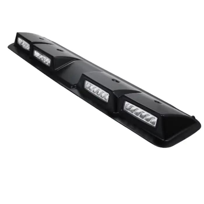 Accessoires tout-terrain universels, 4 lentilles LED, feux de toit, becquet de toit avant, antibroui