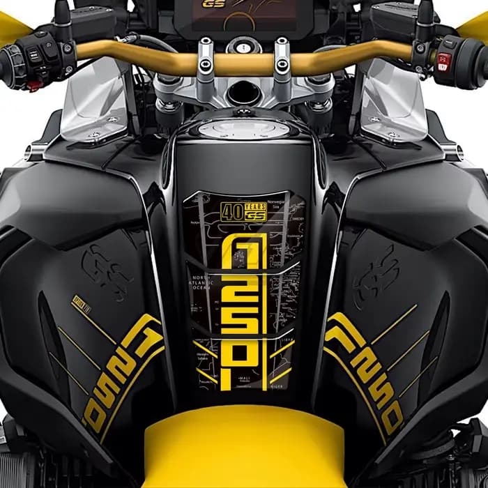 Autocollant de protection de tampon de réservoir de moto, autocollant en os de poisson pour BMW R 12