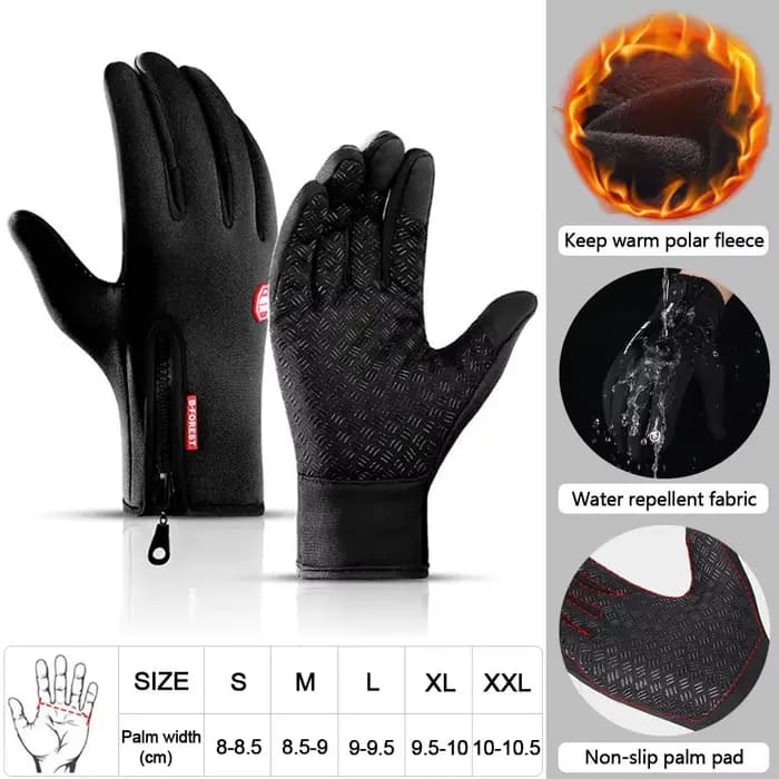 Gants de cyclisme chauds, imperméables, pour vélo, moto, cyclisme, plein air