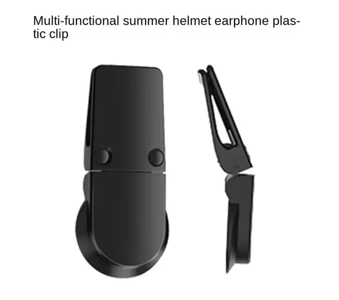 Support de fixation multifonctionnel pour casque de moto et vélo électrique, pince en acier et plast