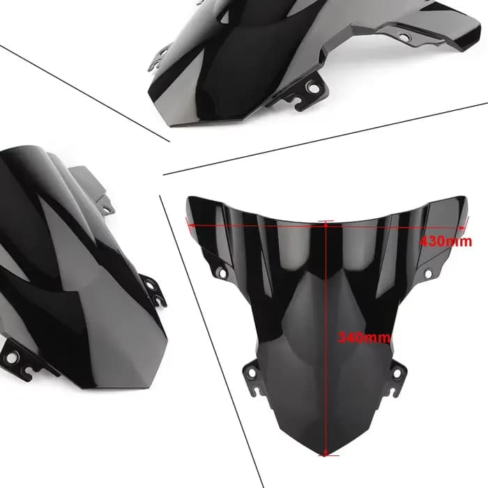 Écran de moto Double bulle pare-brise déflecteur protecteur pare-brise pour BMW S1000RR S 1000 RR 20