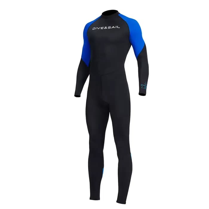 Vêtements de plongée à manches longues pour hommes, maillot de bain avec fermeture éclair, élastique