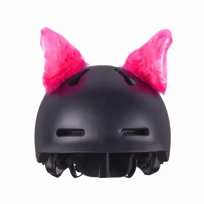 Décoration de casque de Moto, 2 pièces, oreilles de chat en peluche mignonnes, autocollant de décora
