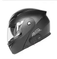 KUQIBAO casque de Moto pour hommes casque Bluetooth intégré casque de Moto rabattable Double HD lent