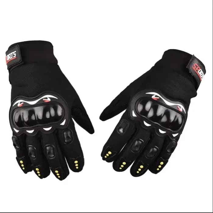 Gants de moto de protection des doigts complets, gants de sport de chevalier en plein air, respirant