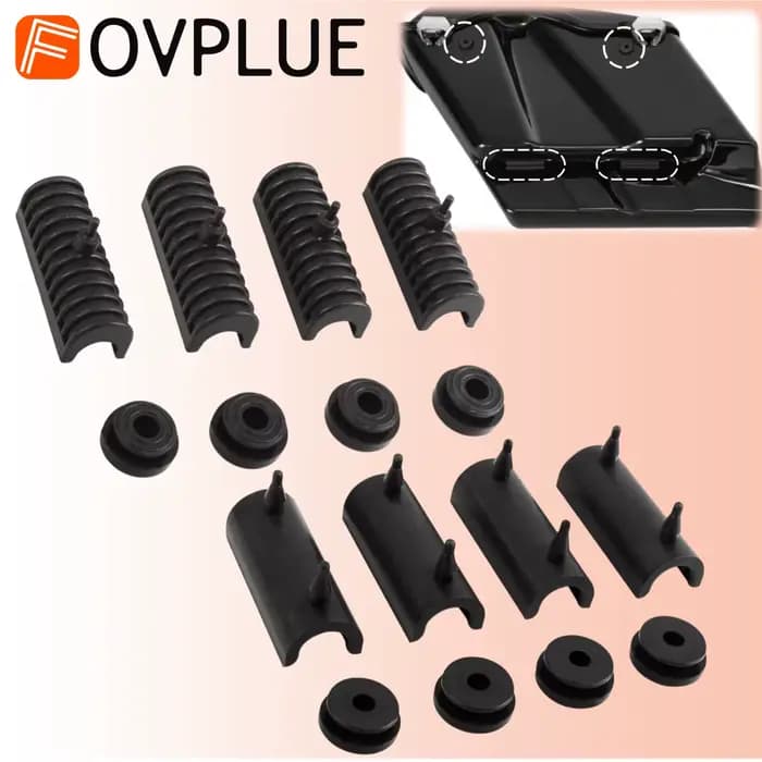 Accessoires pour moto Sac de selle Support en caoutchouc Grommets Kit de coussins pour Harley Touring Road King CVO