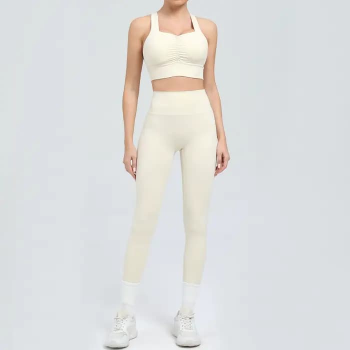 Survêtement pour femme, combinaison de Fitness, ensembles de Yoga, vêtements de sport, tenues d'entraînement, soutien-gorge, Leggings taille haute, vêtements de sport