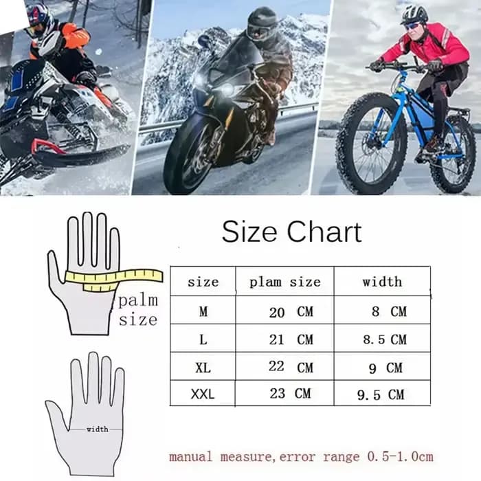 Gants de moto en cuir véritable