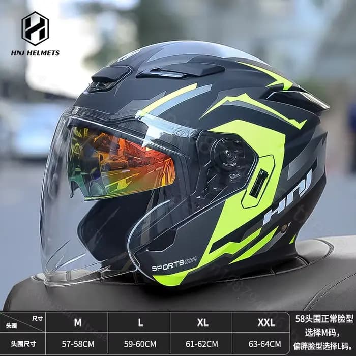Demi-Casque de Moto Électrique pour Homme
