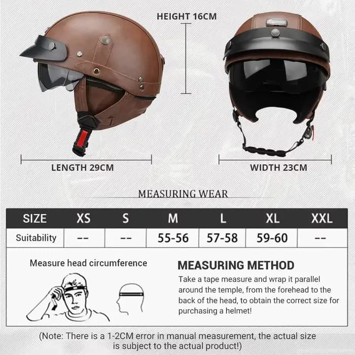 Casque de moto pour homme