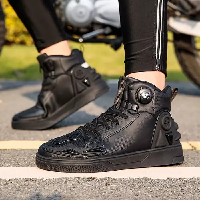 Bottes de moto imperméables pour hommes