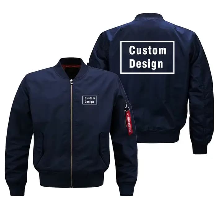 Veste bombardier militaire d'extérieur Ma1 de conception personnalisée pour hommes