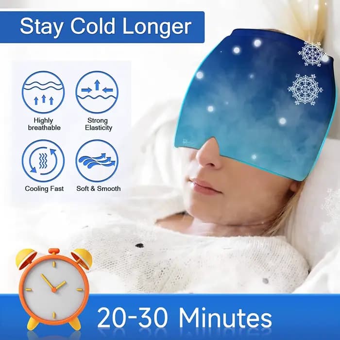 Casquette de glace en Gel pour Migraine