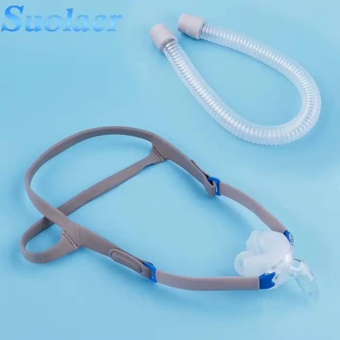 Accessoires CPAP S M L : Masque nasal à coussinets confortables pour l'apnée du sommeil et anti-ronflement – Masques nasaux CPAP