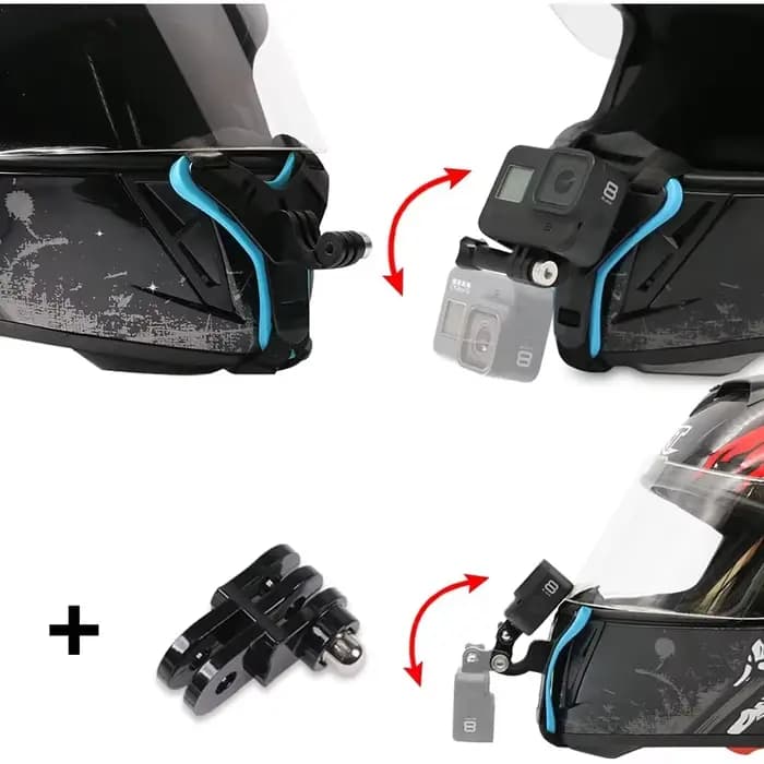 Support de mentonnière pour casque de moto
