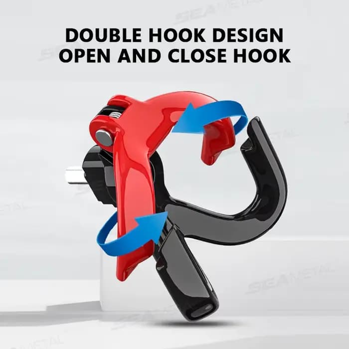 SEAMETAL support de crochet de casque de moto sac à main Double