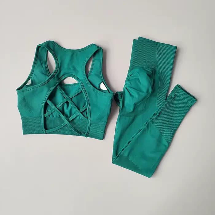 Ensemble de survêtement pour femme, tenue de fitness, ensembles de yoga, vêtements de sport, soutien-gorge de sport + leggings taille haute, vêtements de gym, ensembles de sport sans couture