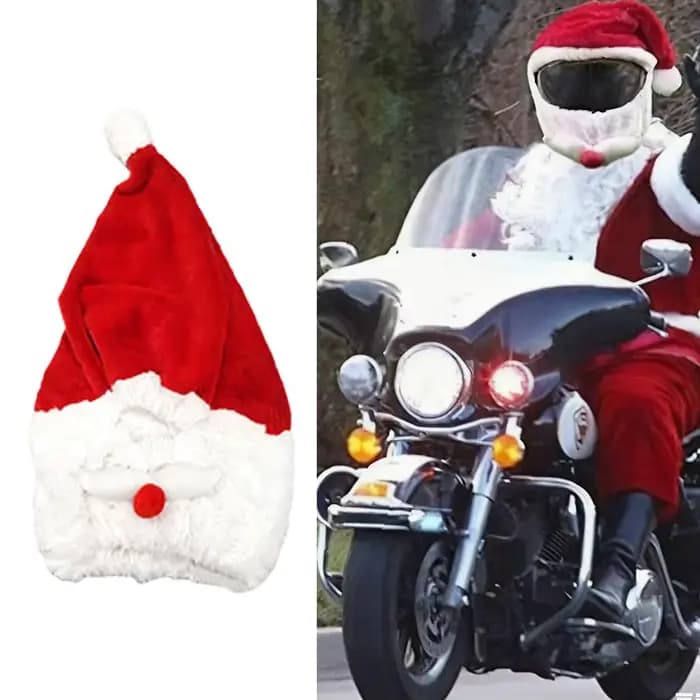 Housse de casque de moto de noël