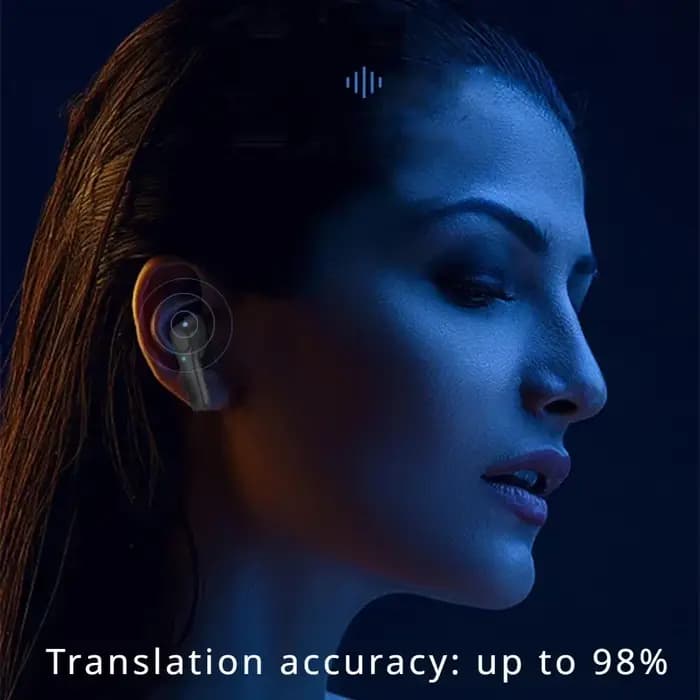 Écouteurs Bluetooth en temps réel, écouteurs de traduction, 144 langues simultanées, écouteurs d'interprétation commerciale