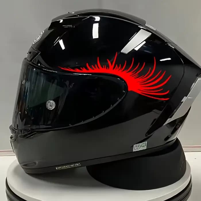 Autocollants pour casque de moto