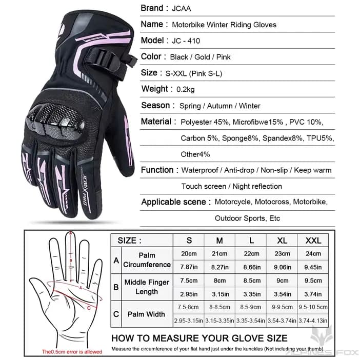 2025 hiver hommes Moto gants femmes imperméable chaud