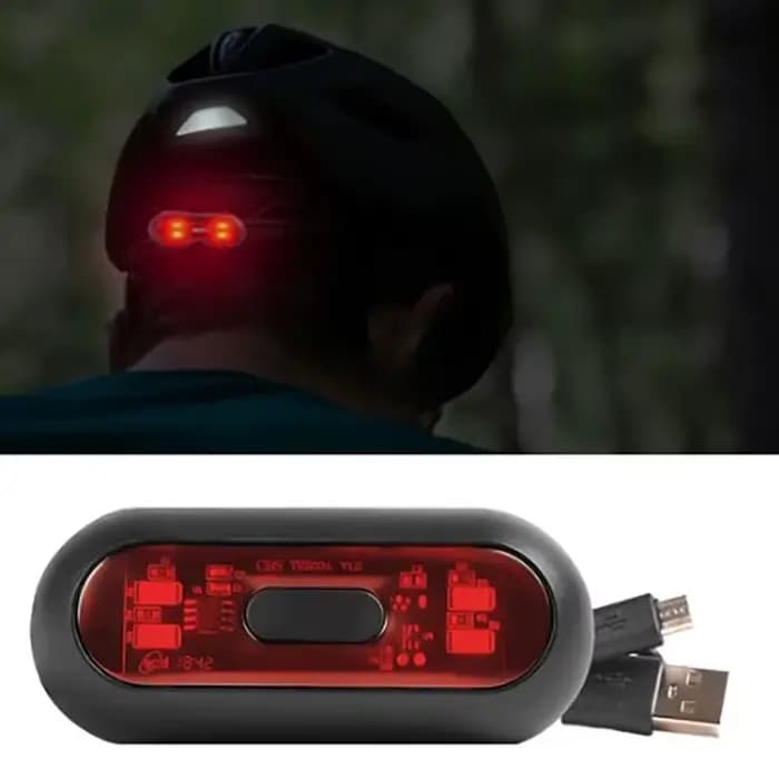 Voyant d'avertissement de moto pour casque