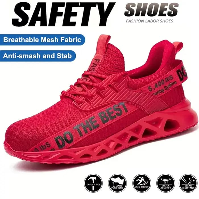 Bottes minières de protection de sécurité pour hommes, chaussures de sécurité à bout en acier, fonction Anti-écrasement et Anti-perforation, chaussures de travail multicolores à la mode