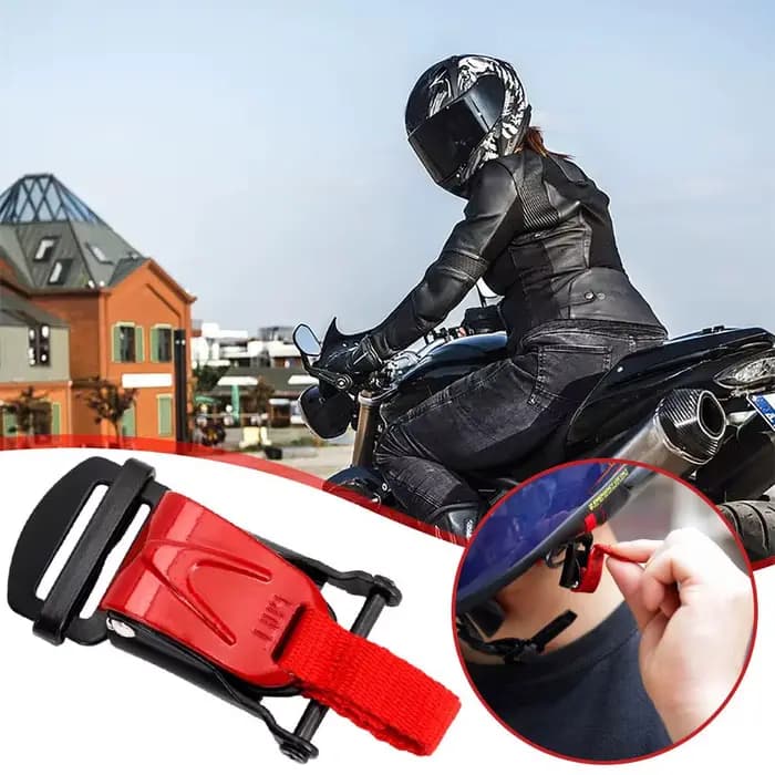 Clip de mentonnière Flexible-boucles de casque de moto