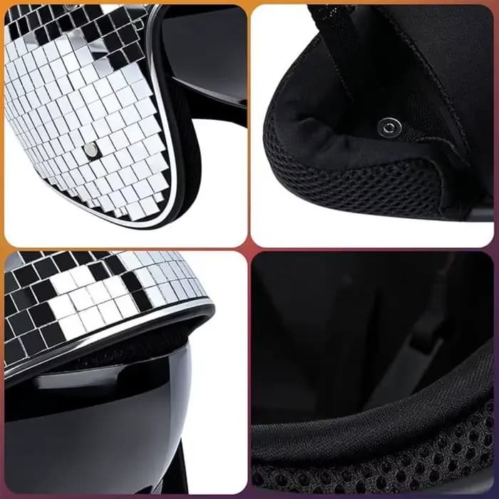 Casque Premium à Effet Miroir Scintillant