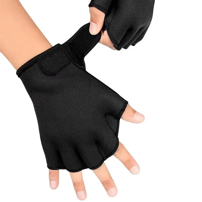 1 paire de gants aquatiques palmés, gants de natation, Fitness, aérobic aquatique et résistance à la natation, gants d'entraînement pour hommes, femmes et enfants