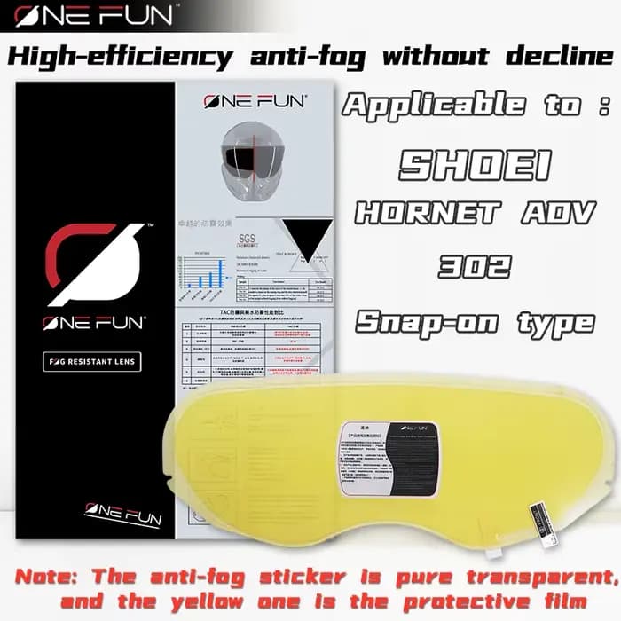 Pour casque shoei Anti-buée