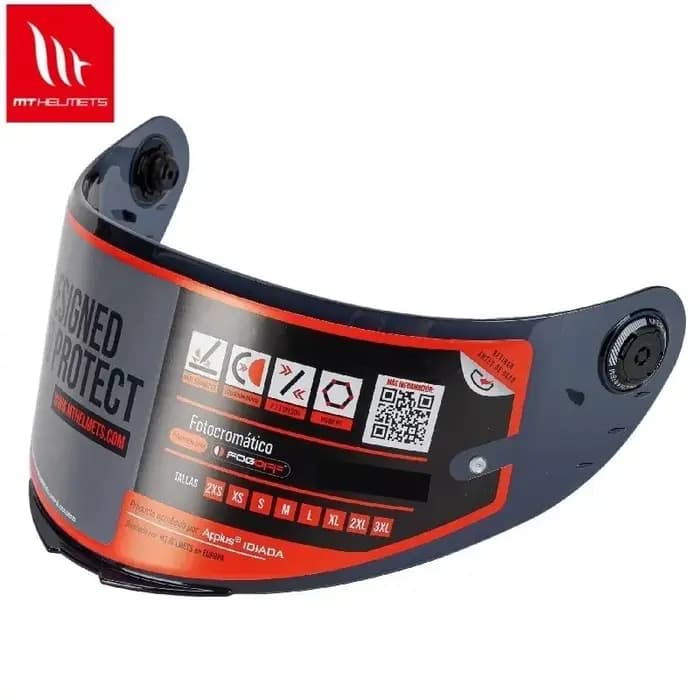 Remplacement de visière de casque MT Revenge 2 S – Bouclier MT-V-14B d'origine pour casques de moto MT capacete
