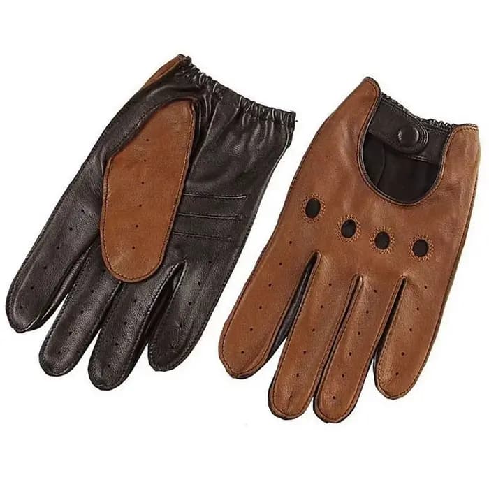 Gants en cuir véritable homme printemps automne peau d'agneau loisirs respirant écran tactile