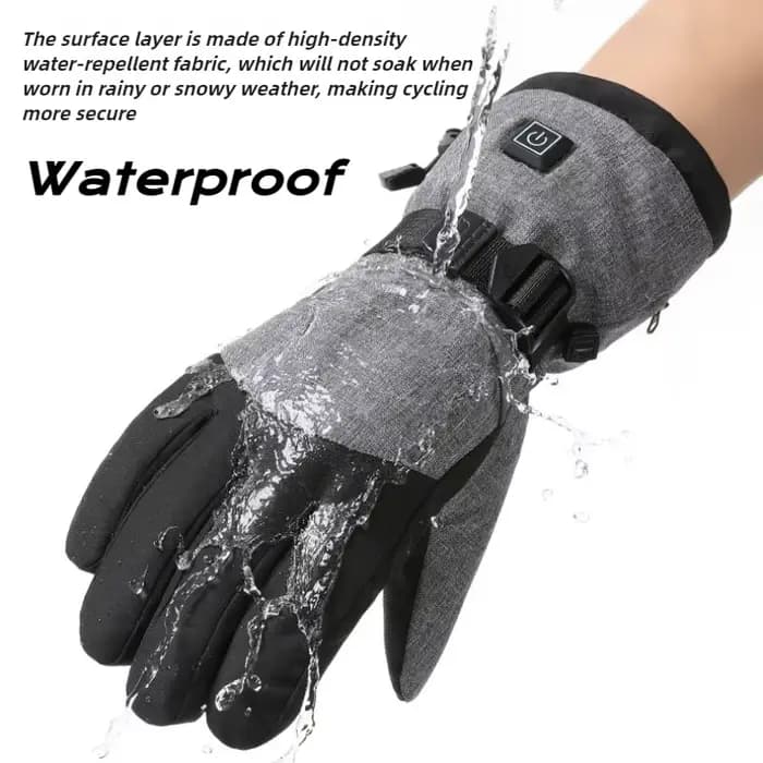 Gants chauffants électriques écran tactile étanche 3 réglages de chaleur chauffage pour moto en plein air ski randonnée cyclisme pour hommes femmes