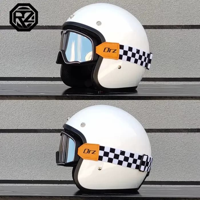 Casque de moto rétro approuvé DOT