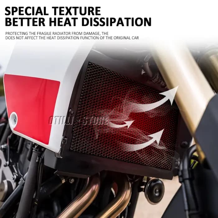 Couverture de protection de calandre noire pour moto