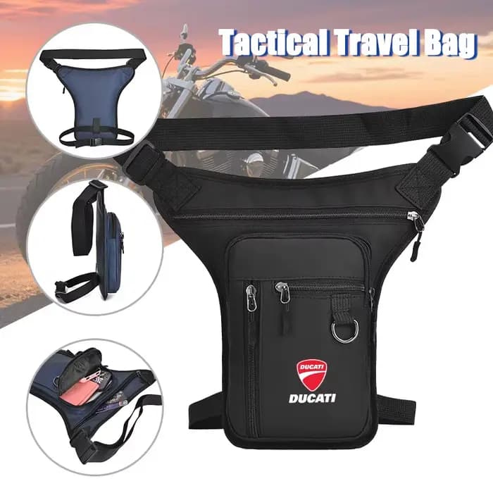 Pour Ducati Monster Panigale Diavel Superleggera V4 V2 nouveau sac de jambe de moto Fanny Pack ceinture Bum sacs mâle